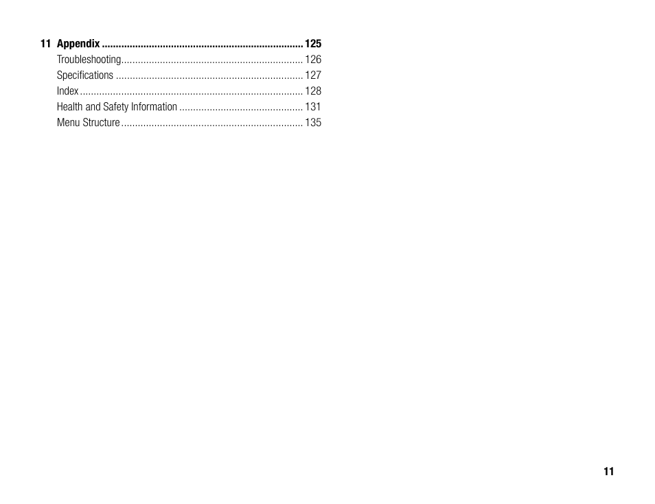 Toshiba TX80 User Manual | Page 11 / 145