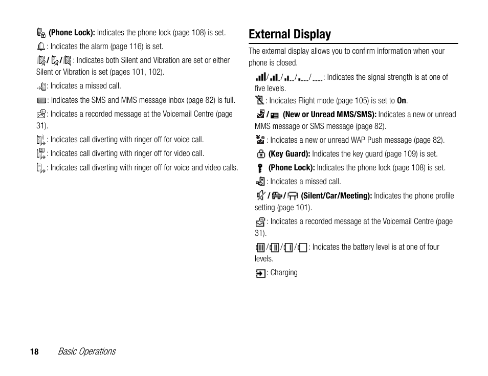 External display | Toshiba TX80 User Manual | Page 18 / 145