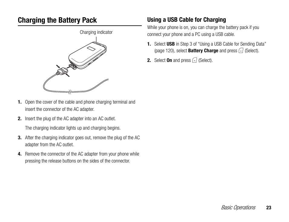 Charging the battery pack | Toshiba TX80 User Manual | Page 23 / 145