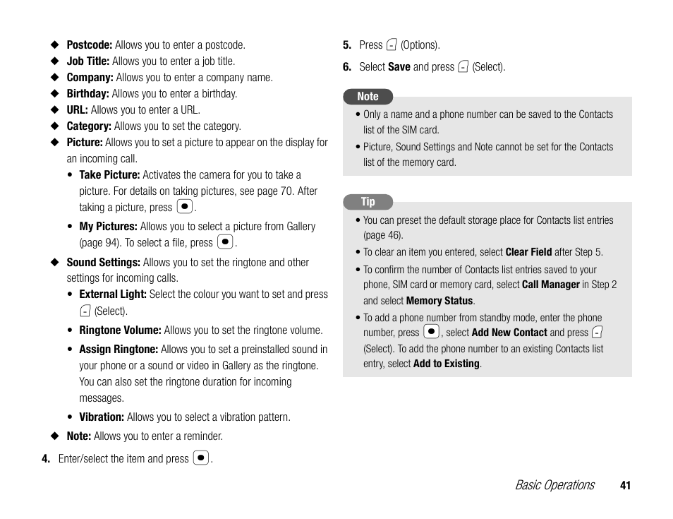 Toshiba TX80 User Manual | Page 41 / 145