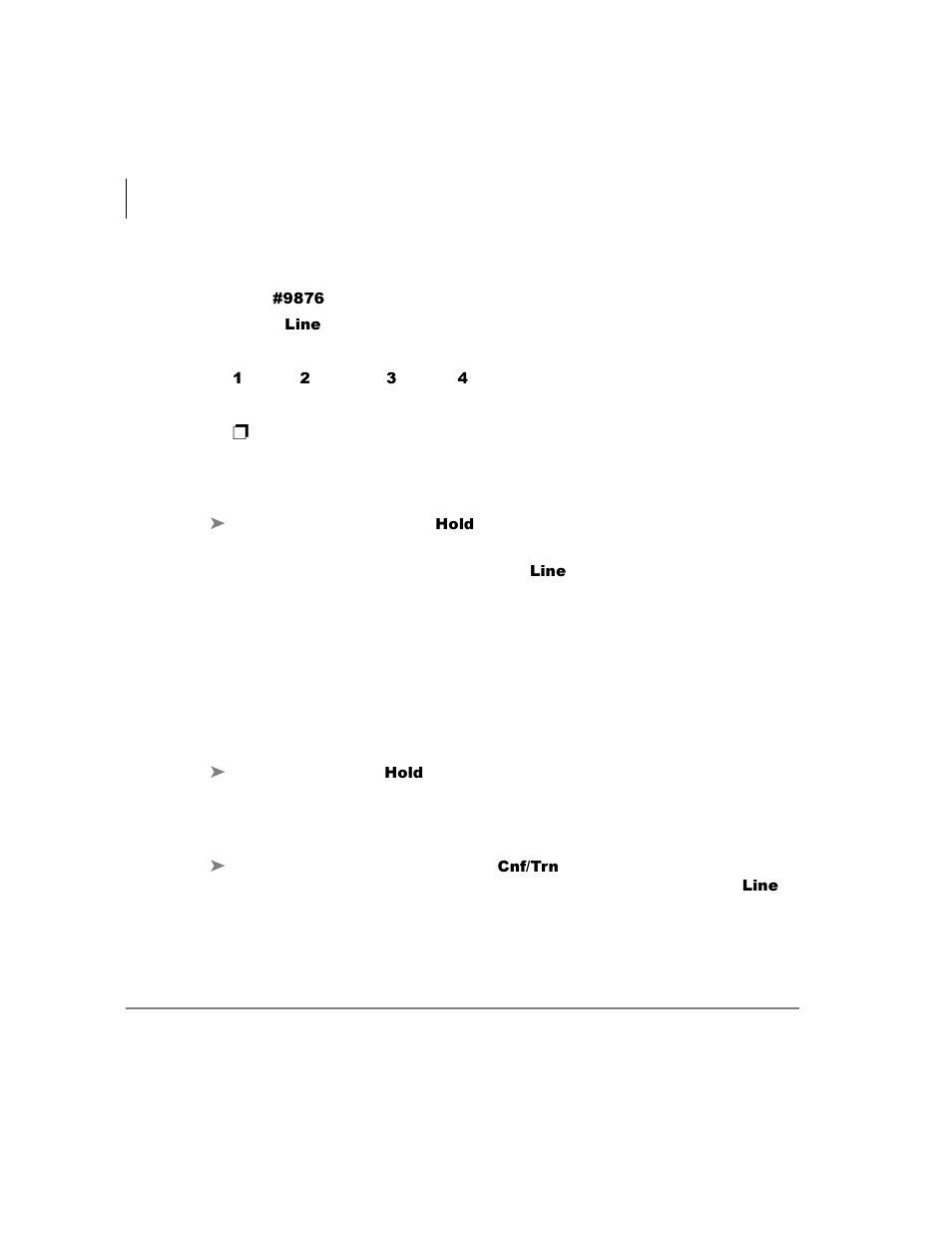 Distinctive ringing, Hold, Exclusive hold | Consultation hold, Distinctive ringing hold, Exclusive hold consultation hold | Toshiba DKT3001/2001 User Manual | Page 24 / 67