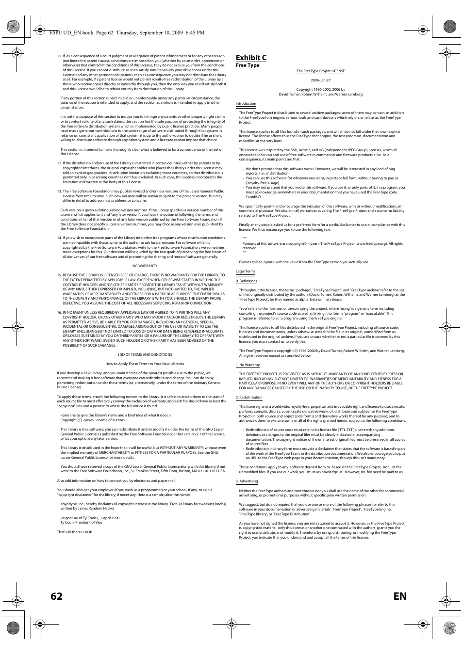 62 en, Exhibit c | Toshiba Blu-Ray Disc Player BDX2000KU User Manual | Page 62 / 64