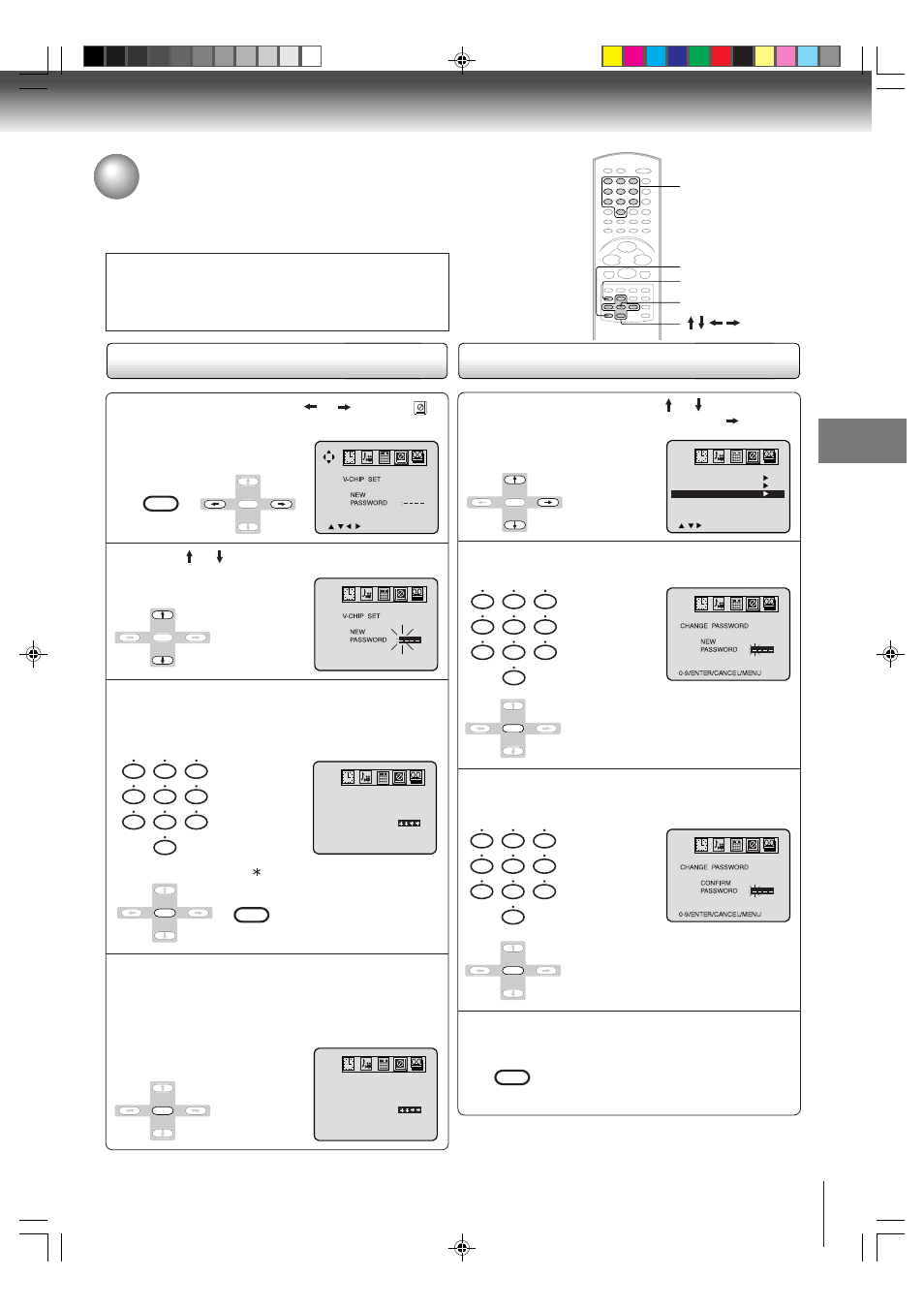 Setting the v-chip | Toshiba MW20FP3 User Manual | Page 27 / 64