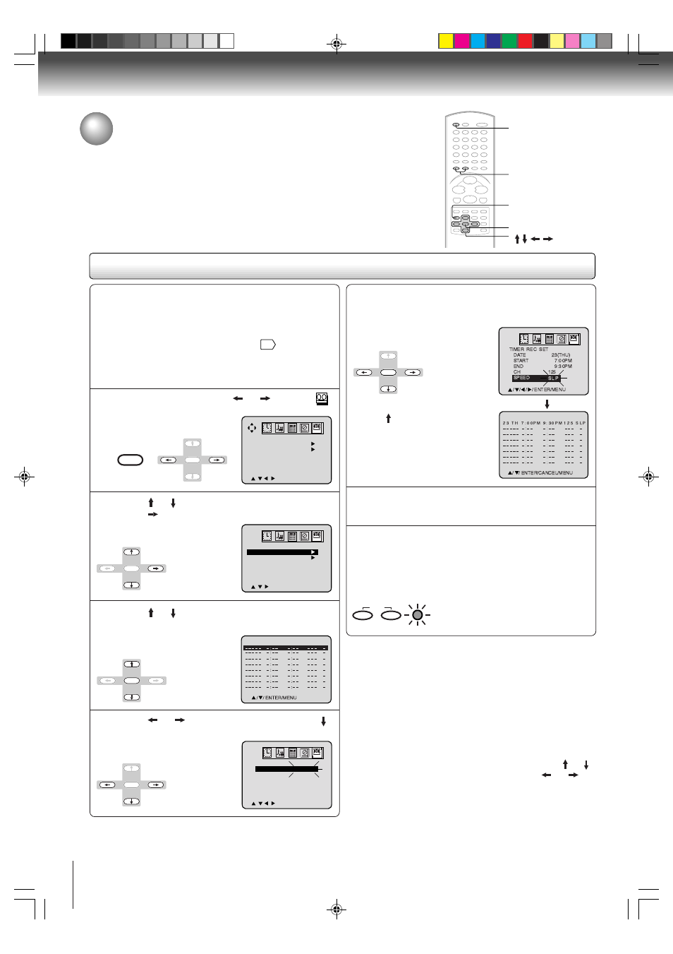 Timer recording | Toshiba MW20FP3 User Manual | Page 40 / 64