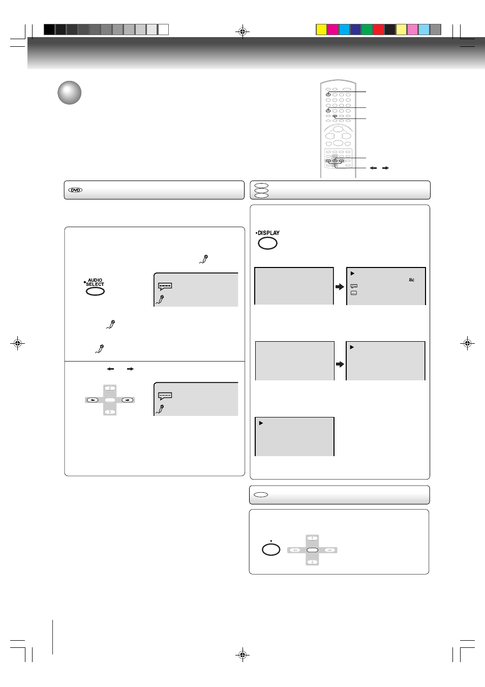 Karaoke playback/disc status/ to turn off the pbc, Disc status, Karaoke playback | Toshiba MW20FP3 User Manual | Page 52 / 64