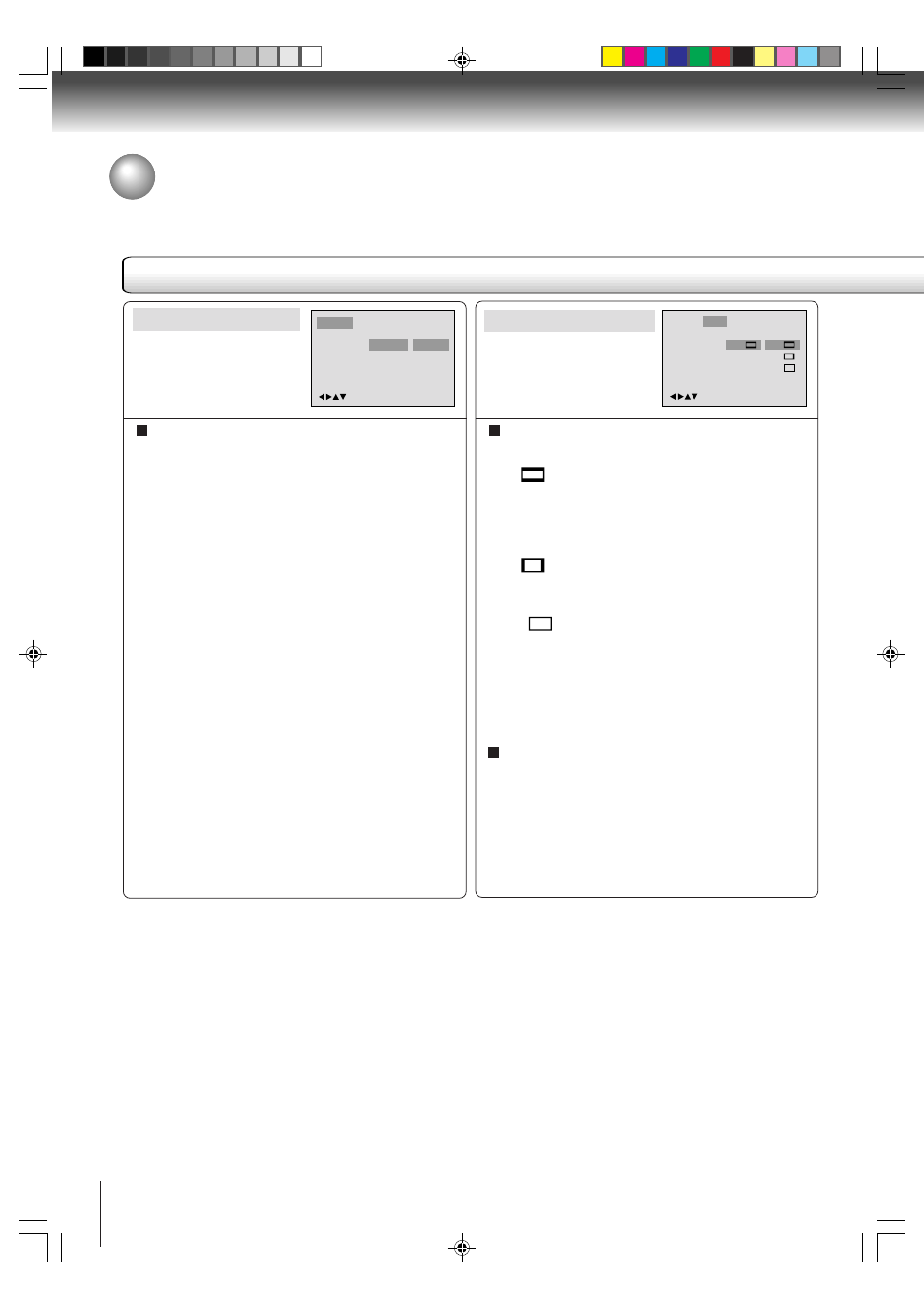 Customizing the function settings (continued), Setting details, Language picture | Toshiba MW20FP3 User Manual | Page 54 / 64