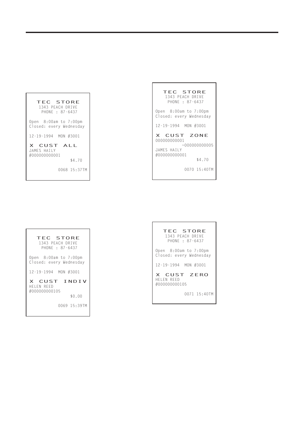 Customer file read | Toshiba TEC MA-1450-1 SERIES User Manual | Page 103 / 152