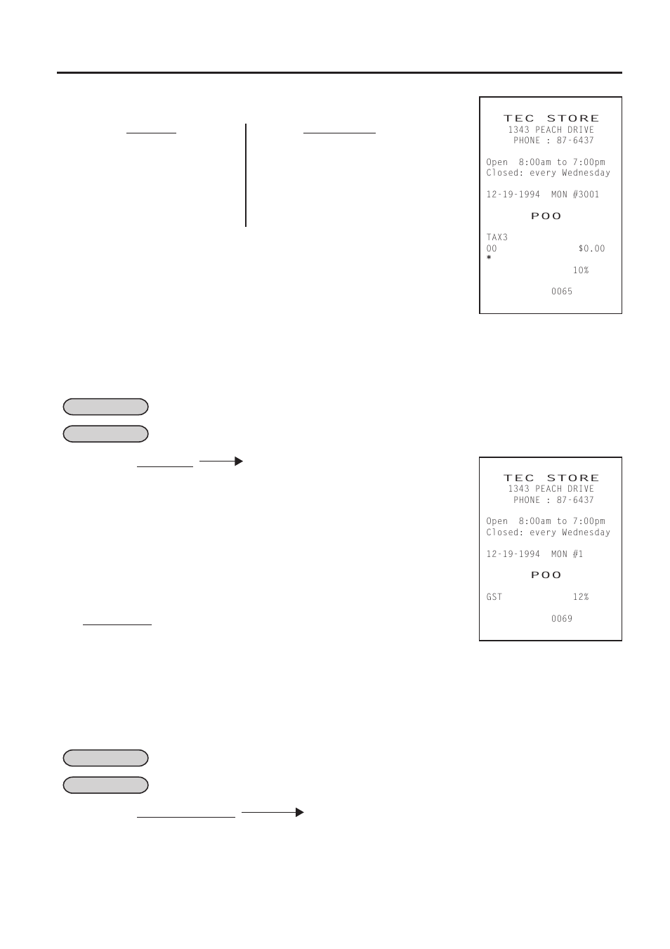 Gst rate setting, Store/register no. setting, 24 gst rate setting | 25 store/register no. setting | Toshiba TEC MA-1450-1 SERIES User Manual | Page 147 / 152