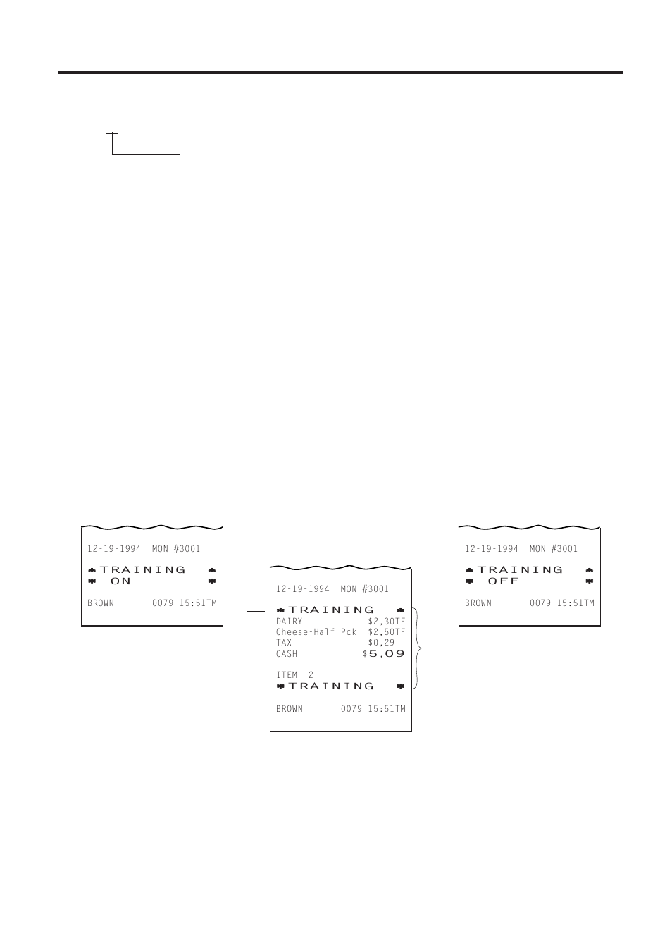 Entries in training mode, Operation for training mode end | Toshiba TEC MA-1450-1 SERIES User Manual | Page 24 / 152