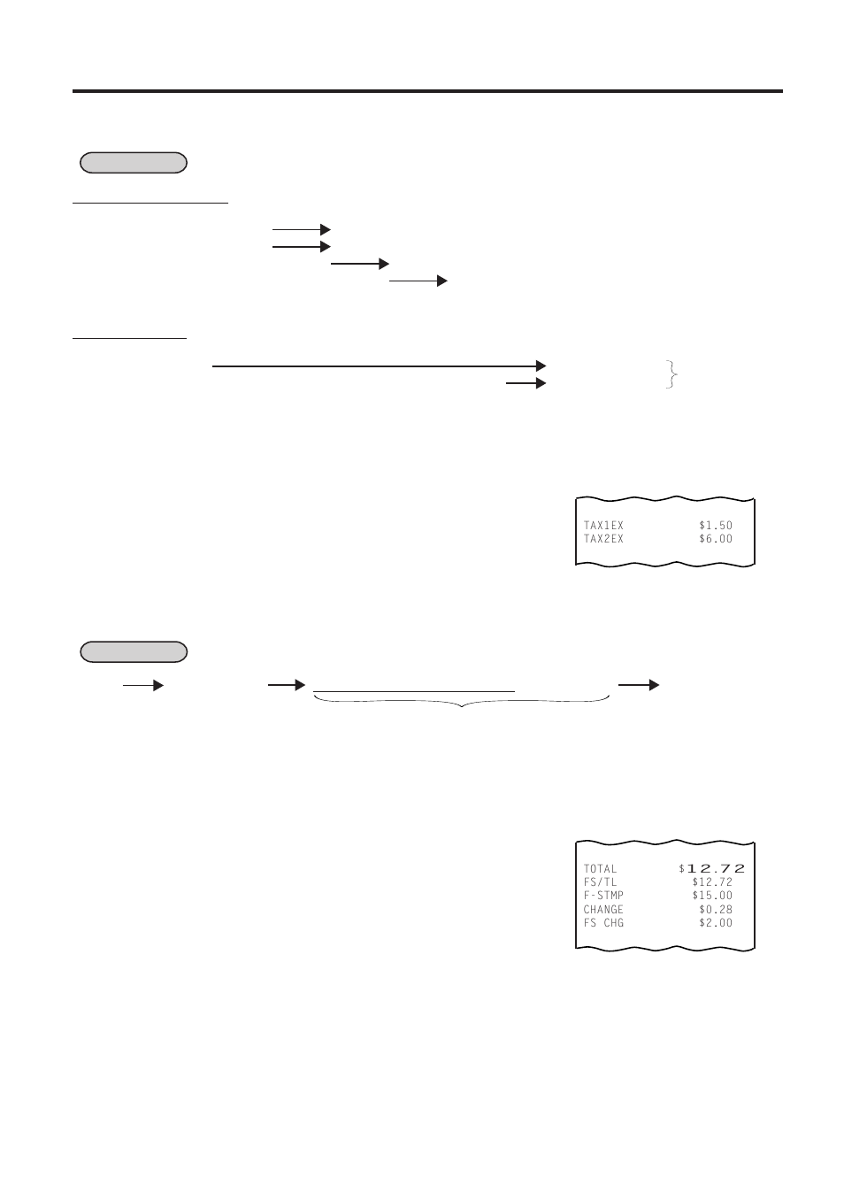 Tax exemption, Food stampable total read, food stamp tendering, 36 tax exemption | 37 food stampable total read, food stamp tendering | Toshiba TEC MA-1450-1 SERIES User Manual | Page 51 / 152