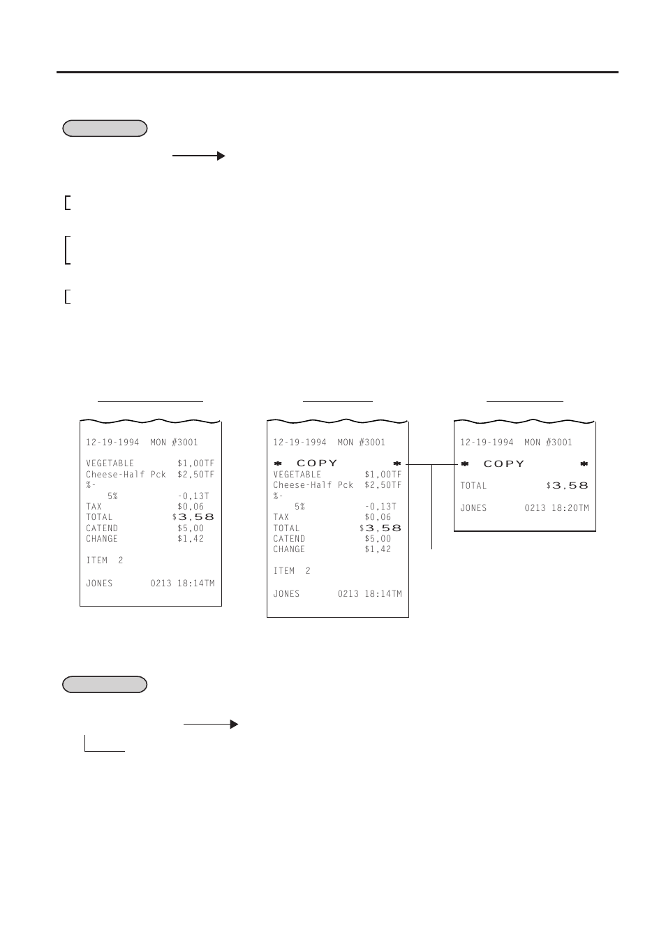 Receipt post-issue, Charge posting: previous balance manual entry type, 49 receipt post-issue | Toshiba TEC MA-1450-1 SERIES User Manual | Page 58 / 152