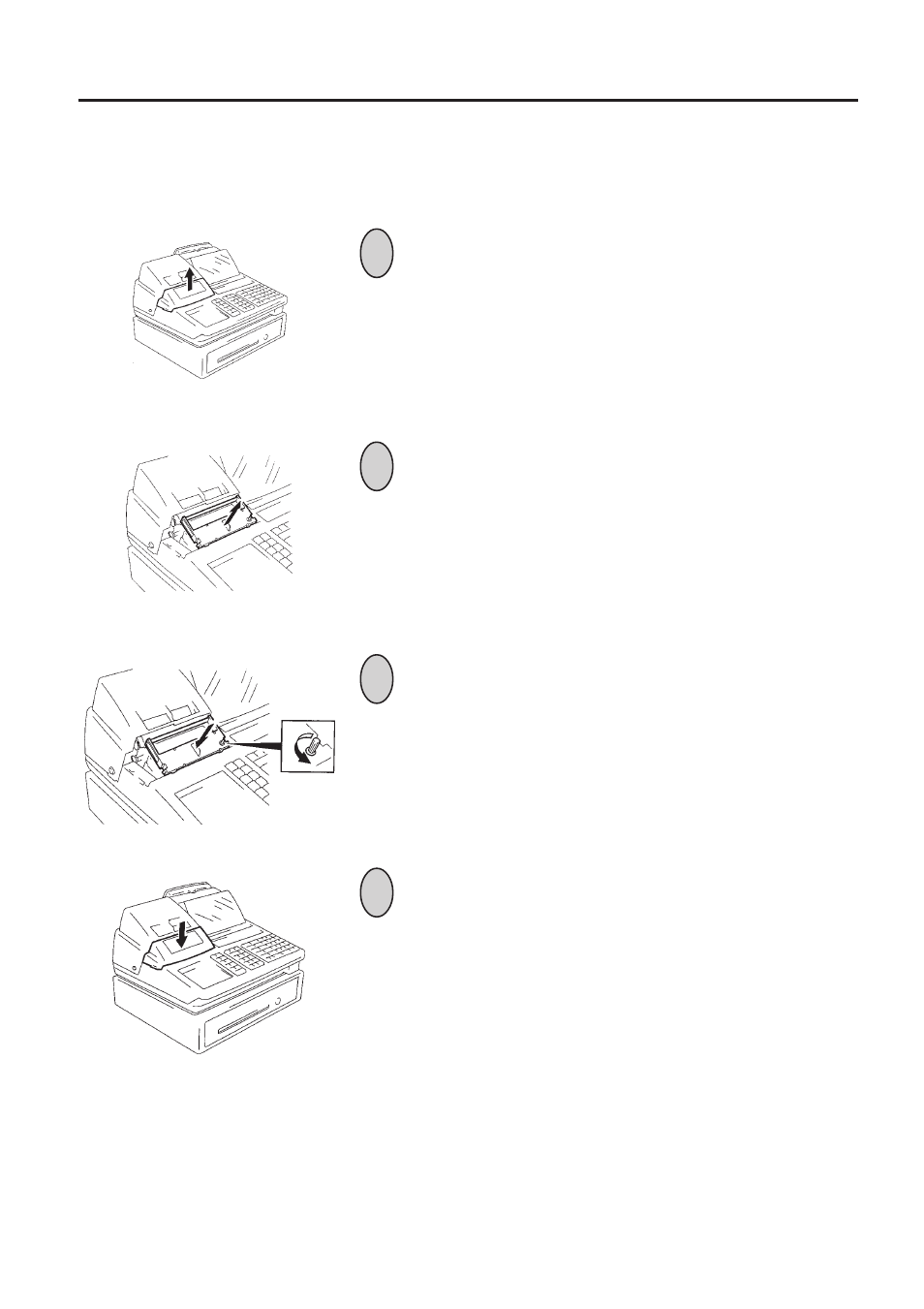 Replacing the ribbon cassette, 3 replacing the ribbon cassette | Toshiba TEC MA-1450-1 SERIES User Manual | Page 73 / 152