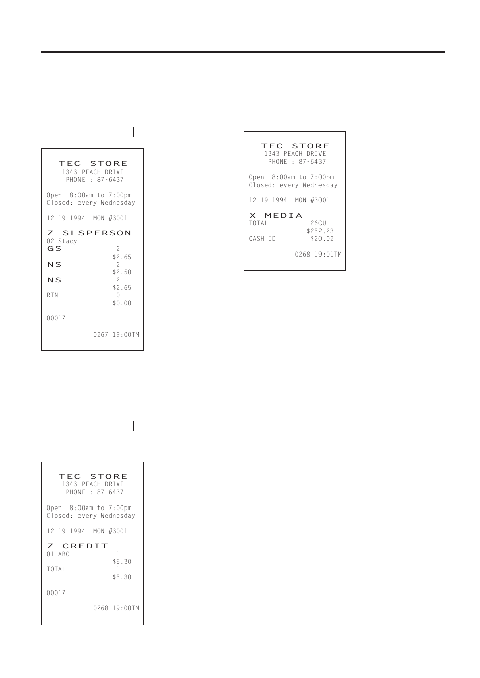 Daily salesperson read or reset | Toshiba TEC MA-1450-1 SERIES User Manual | Page 97 / 152