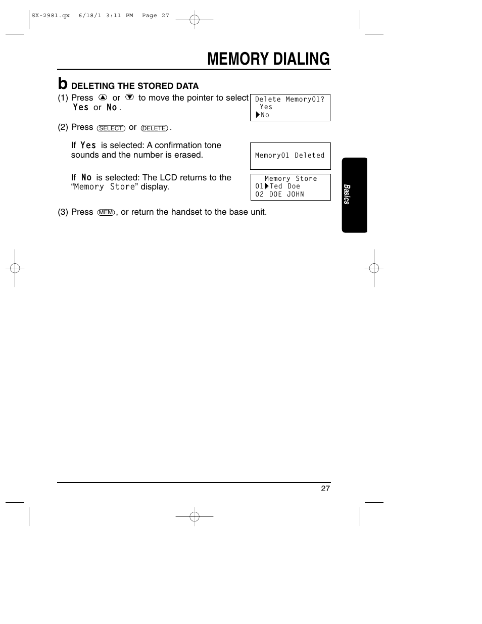 Toshiba SX-2981 User Manual | Page 27 / 55