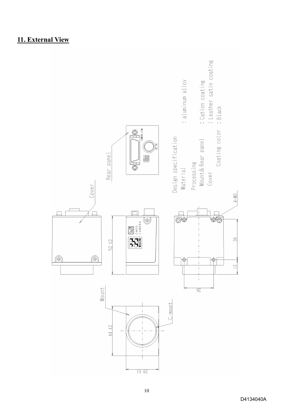 External view | Toshiba CSB1100CL-10 User Manual | Page 16 / 16