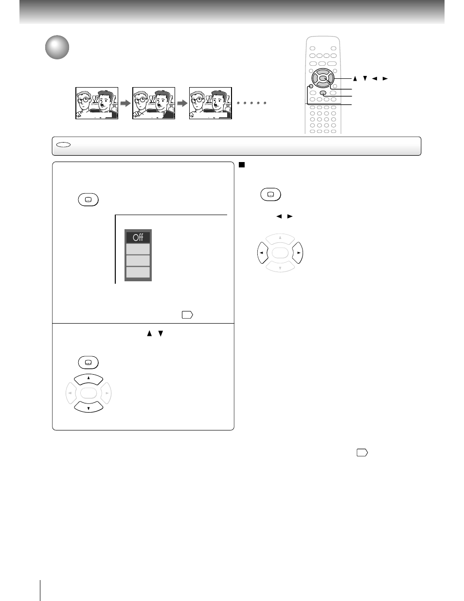 Selecting subtitles, Selecting a subtitle language | Toshiba SD 2800 User Manual | Page 42 / 61