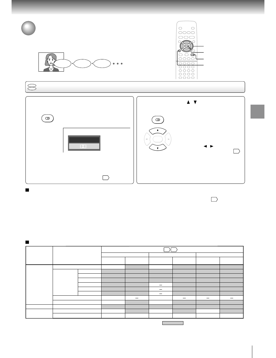 Selecting a language, Selecting a playback audio setting | Toshiba SD 2800 User Manual | Page 43 / 61