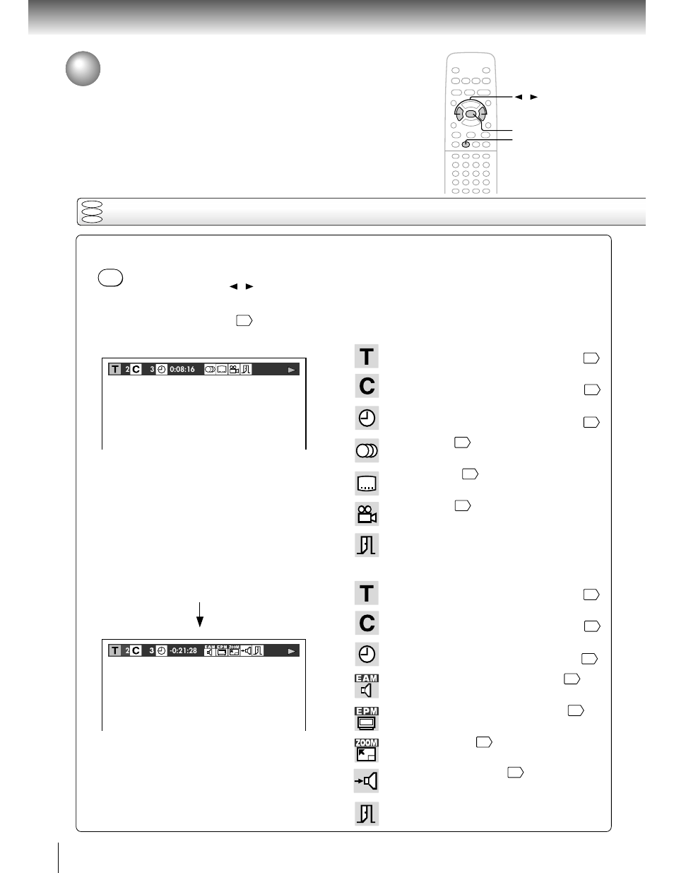 On-screen display operation | Toshiba SD 2800 User Manual | Page 44 / 61