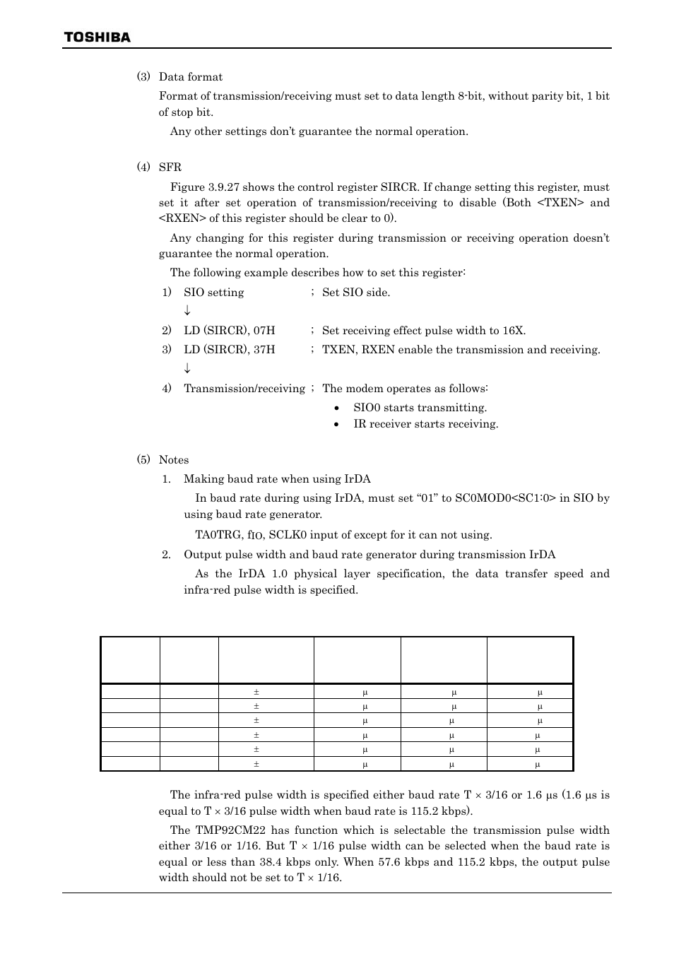 Toshiba H1 SERIES TLCS-900 User Manual | Page 172 / 260