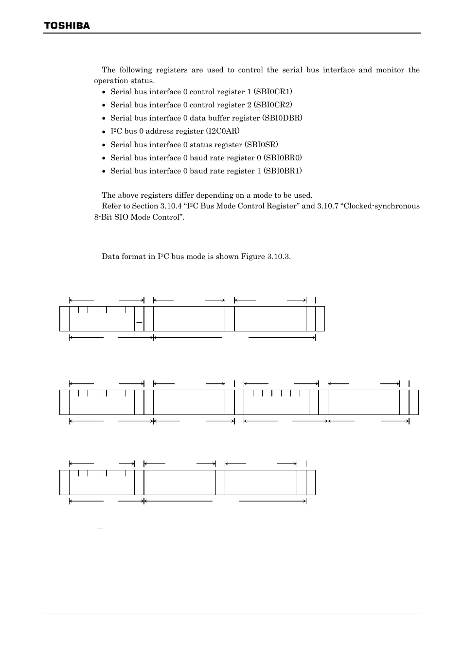 2 control, 3 data format in i2c bus mode, 3 data format in i | C bus mode | Toshiba H1 SERIES TLCS-900 User Manual | Page 175 / 260