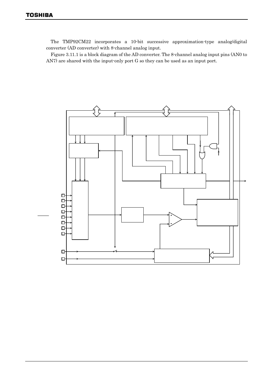 11 analog/digital converter | Toshiba H1 SERIES TLCS-900 User Manual | Page 201 / 260