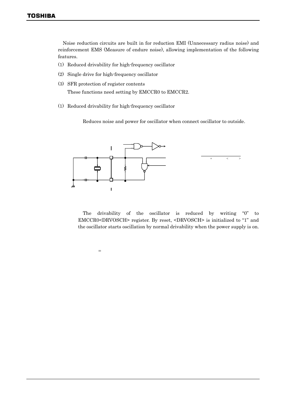 5 noise reduction circuits | Toshiba H1 SERIES TLCS-900 User Manual | Page 21 / 260