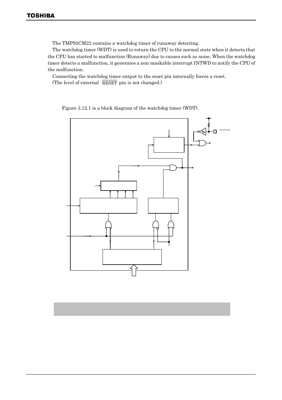 12 watchdog timer (runaway detection timer), 1 configuration | Toshiba H1 SERIES TLCS-900 User Manual | Page 213 / 260
