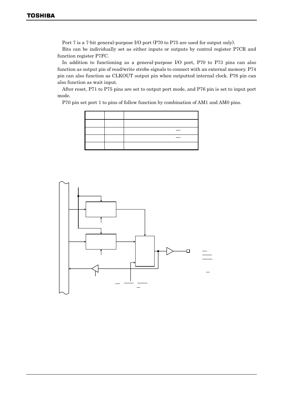5 port 7 (p70 to p76) | Toshiba H1 SERIES TLCS-900 User Manual | Page 62 / 260