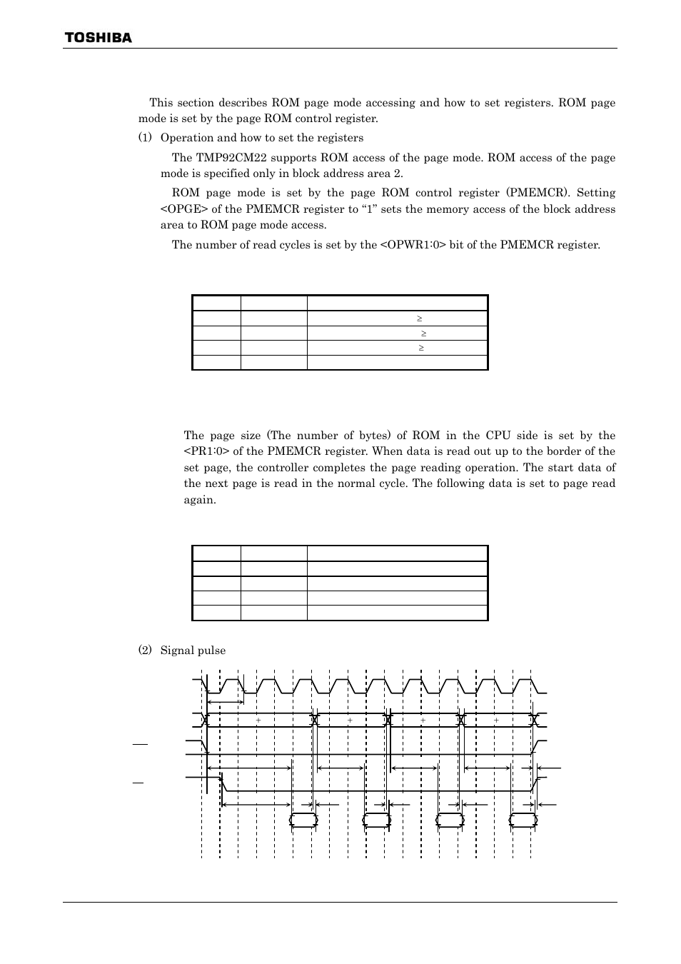 4 rom control (page mode) | Toshiba H1 SERIES TLCS-900 User Manual | Page 92 / 260