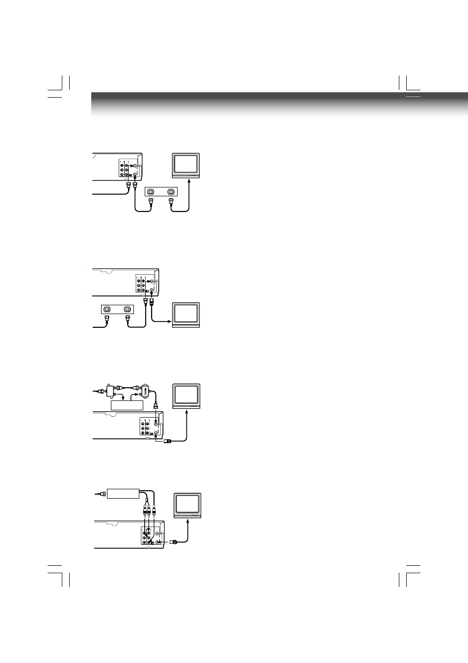Connections (continued), 12 this set-up will enable you to, You will need to | This set-up will enable you to, Press i.select so that the vcr display shows “l1 | Toshiba W-609 User Manual | Page 12 / 47
