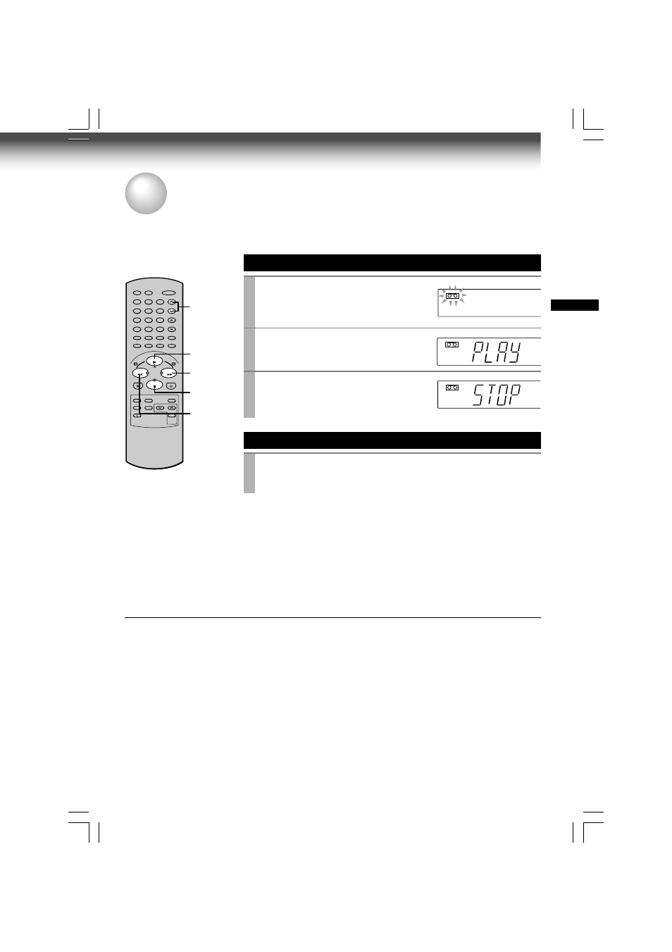 Playback, Double speed playback basic playback, Load a recorded cassette | Press play to start playback | Toshiba W-609 User Manual | Page 19 / 47