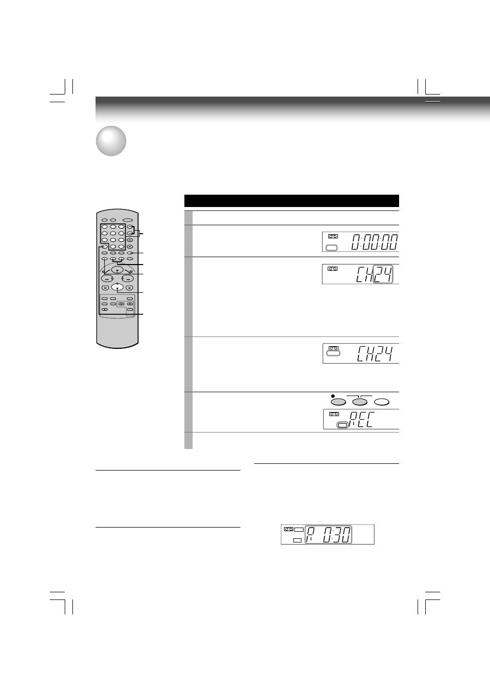 Recording, Recording a tv program, Basic recording | 24 watching a tv program while recording another, Skipping unnecessary scenes while recording, Load a cassette with the safety tab attached, Press sp/slp to select the recording tape speed | Toshiba W-609 User Manual | Page 24 / 47