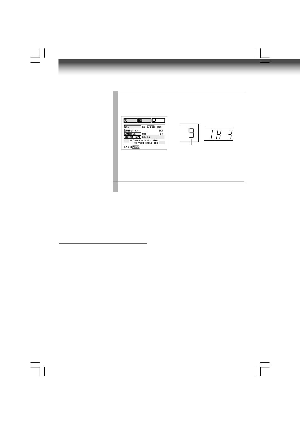 Cable box set-up (continued) | Toshiba W-609 User Manual | Page 34 / 47