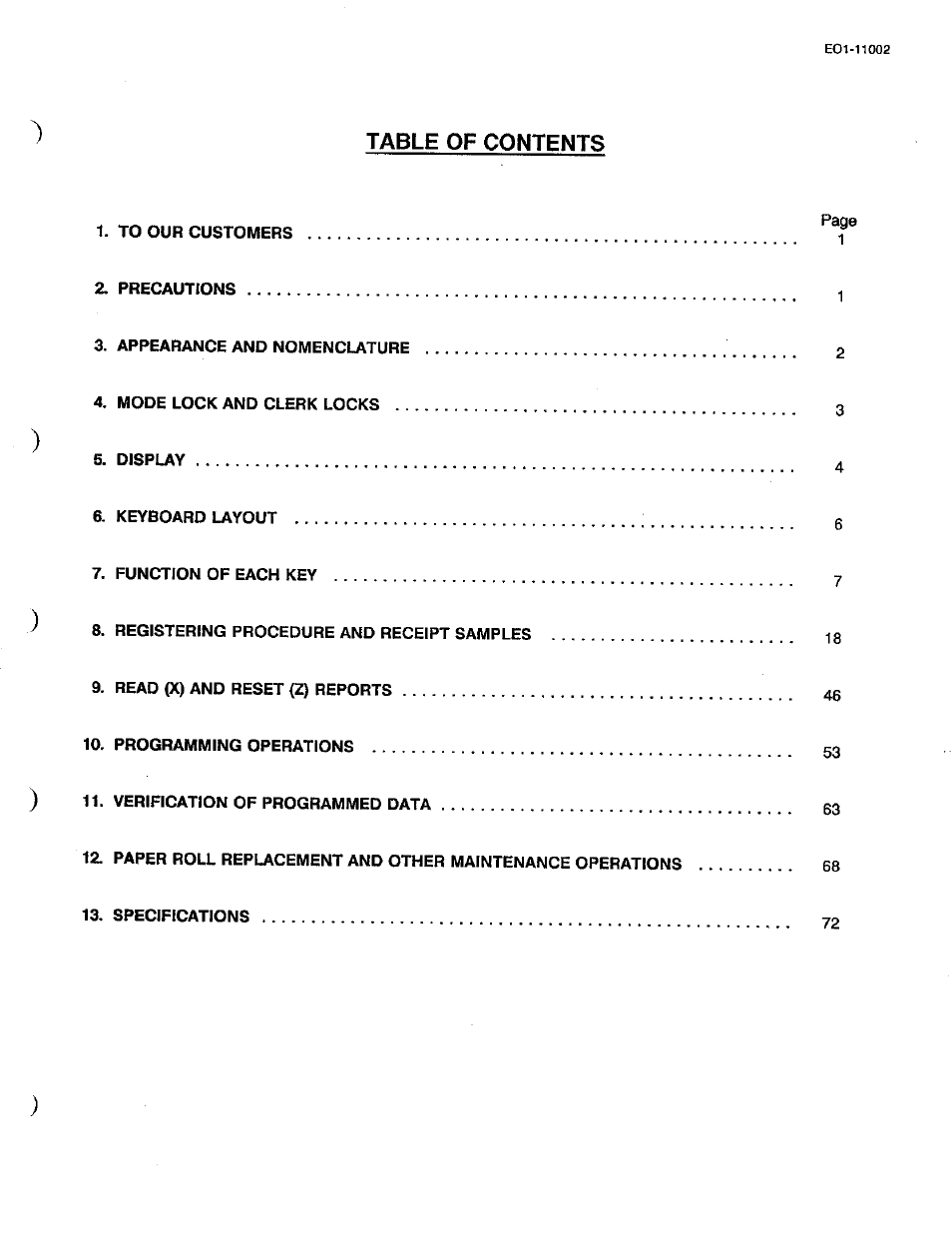 Toshiba TEC MA-206 User Manual | Page 3 / 78