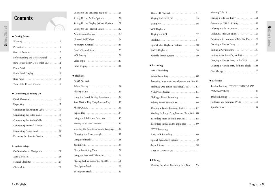 Toshiba D-VR3SU User Manual | Page 5 / 60
