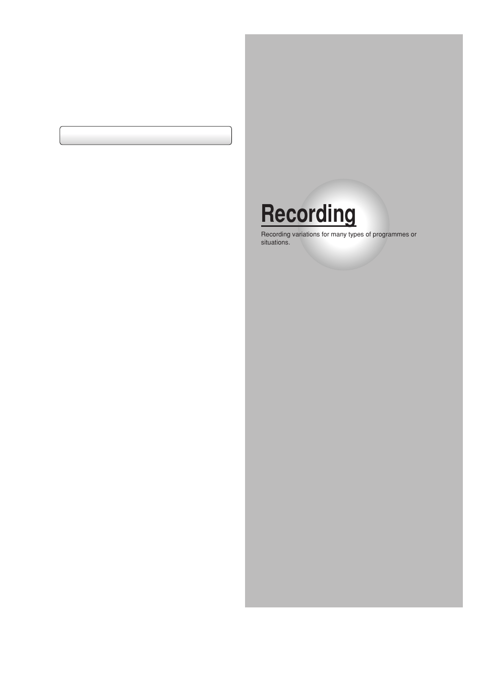 Recording | Toshiba RD-XS34SB User Manual | Page 25 / 86
