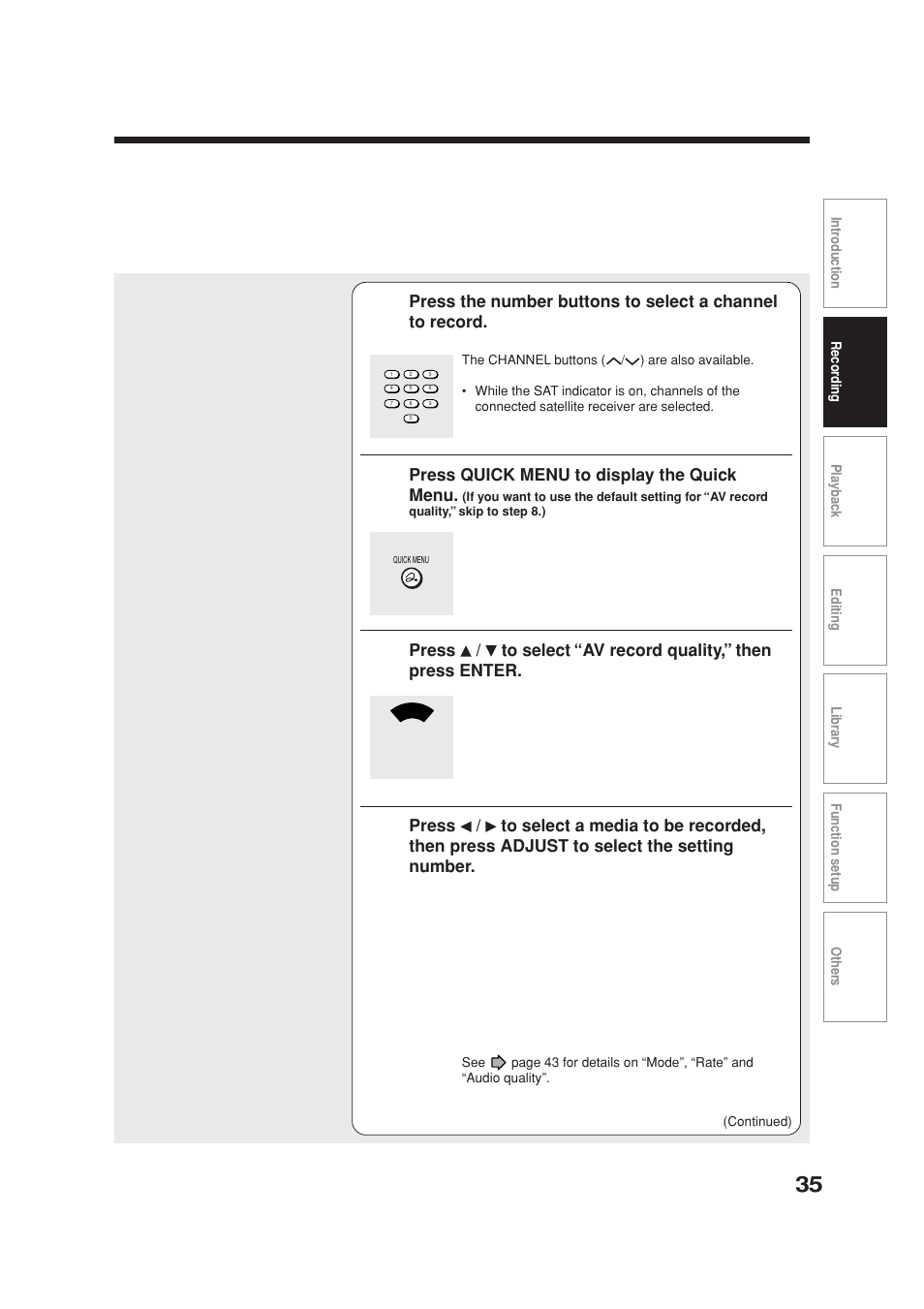 Toshiba RD-XS34SB User Manual | Page 35 / 86