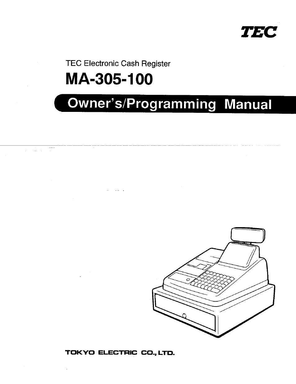 Toshiba TEC MA-305-100 User Manual | 128 pages