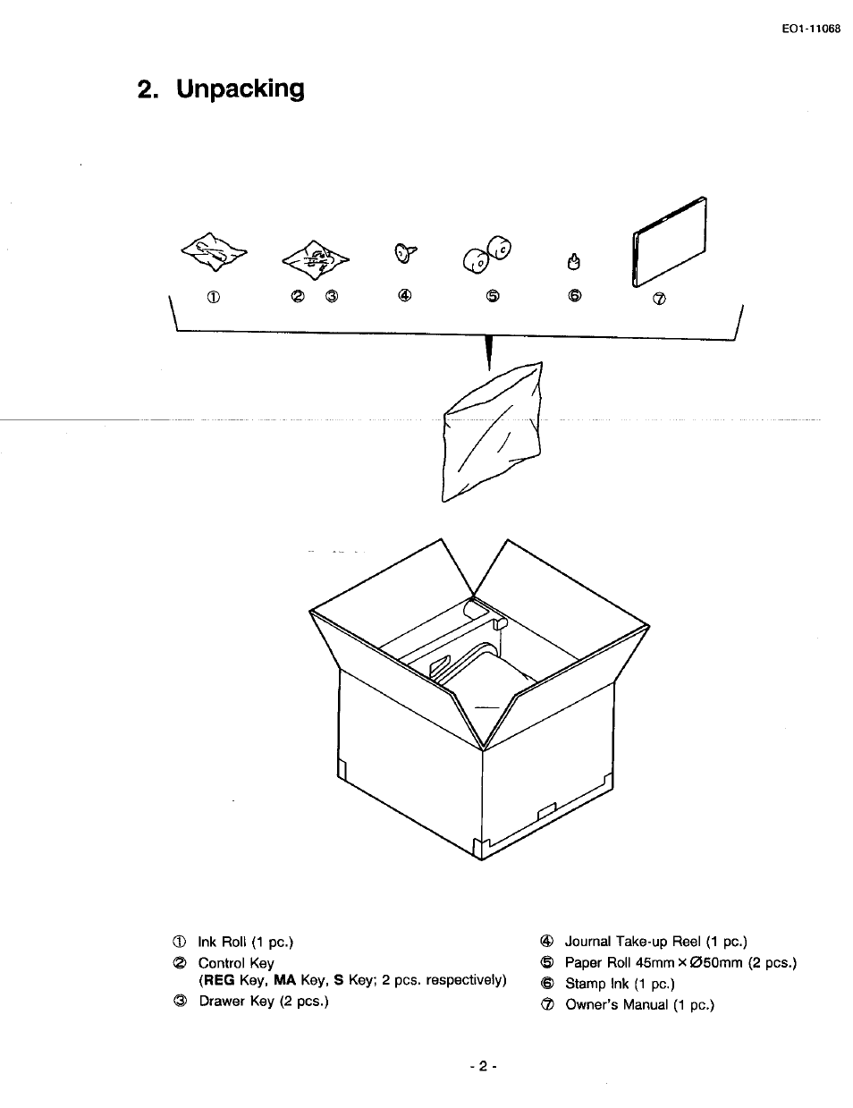 Unpacking | Toshiba TEC MA-305-100 User Manual | Page 4 / 128