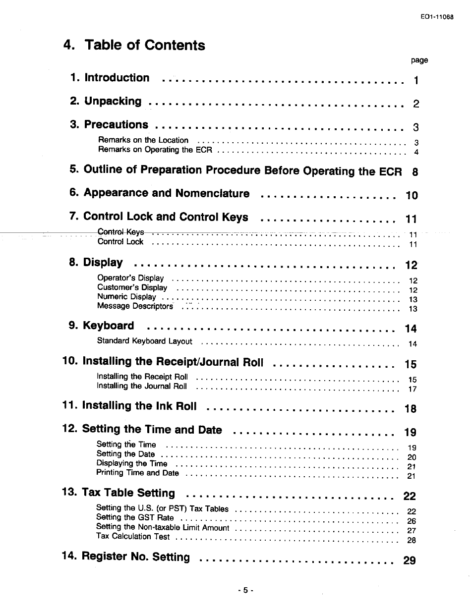 Toshiba TEC MA-305-100 User Manual | Page 7 / 128