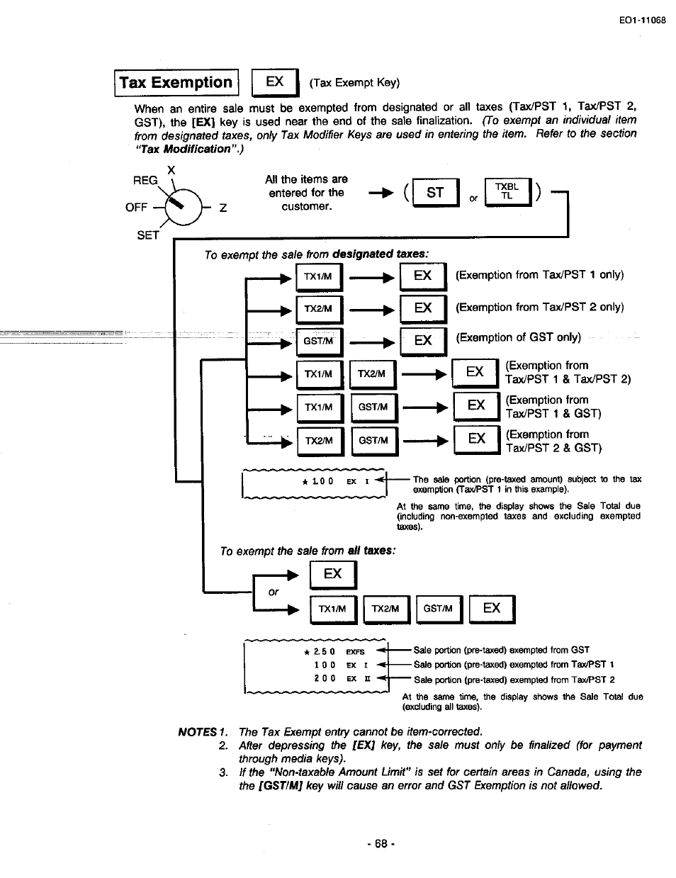Tax exemption | Toshiba TEC MA-305-100 User Manual | Page 70 / 128