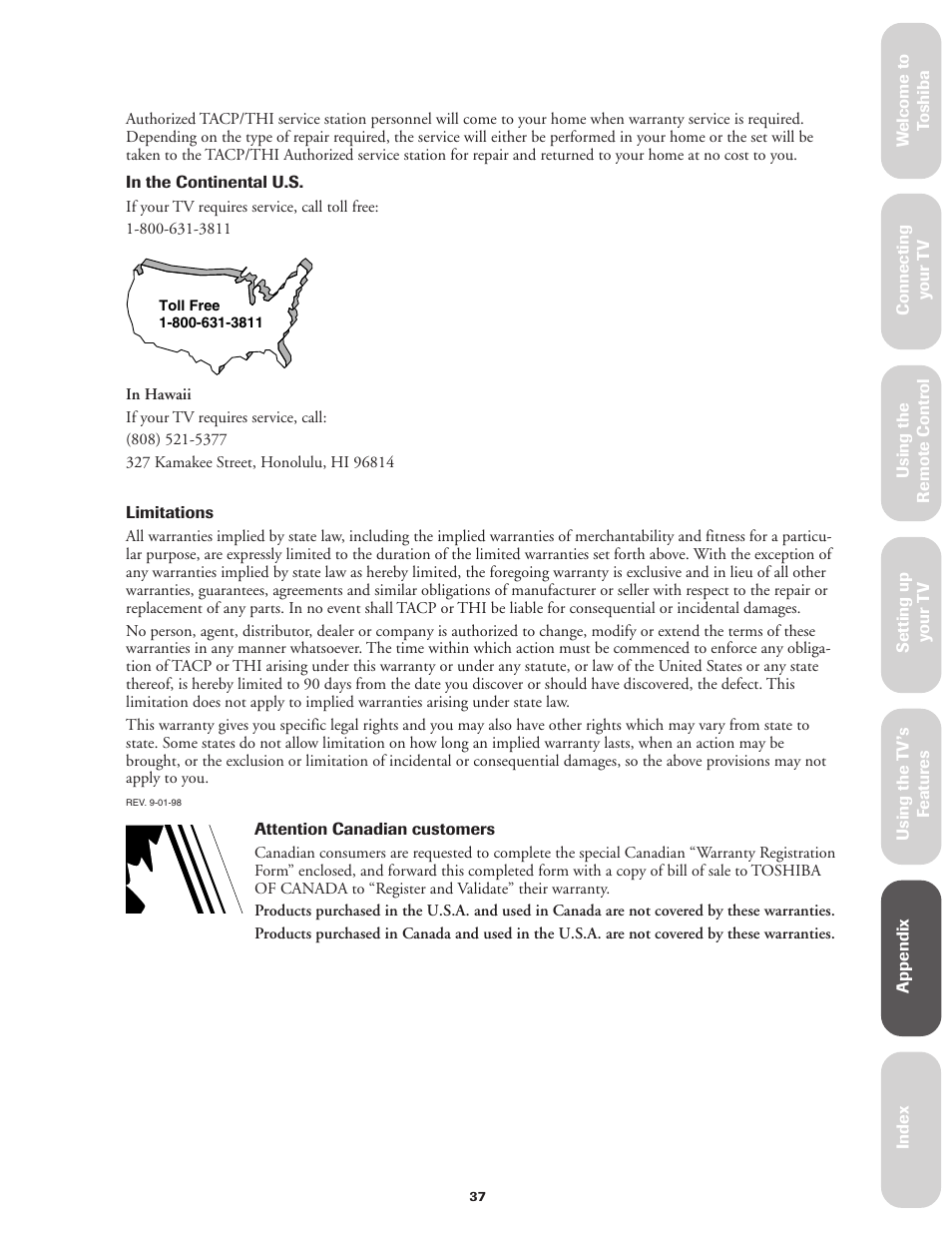 Toshiba CN32V71 User Manual | Page 43 / 46