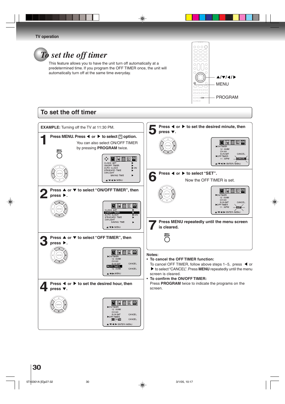 Toshiba MW24F11 User Manual | Page 30 / 68