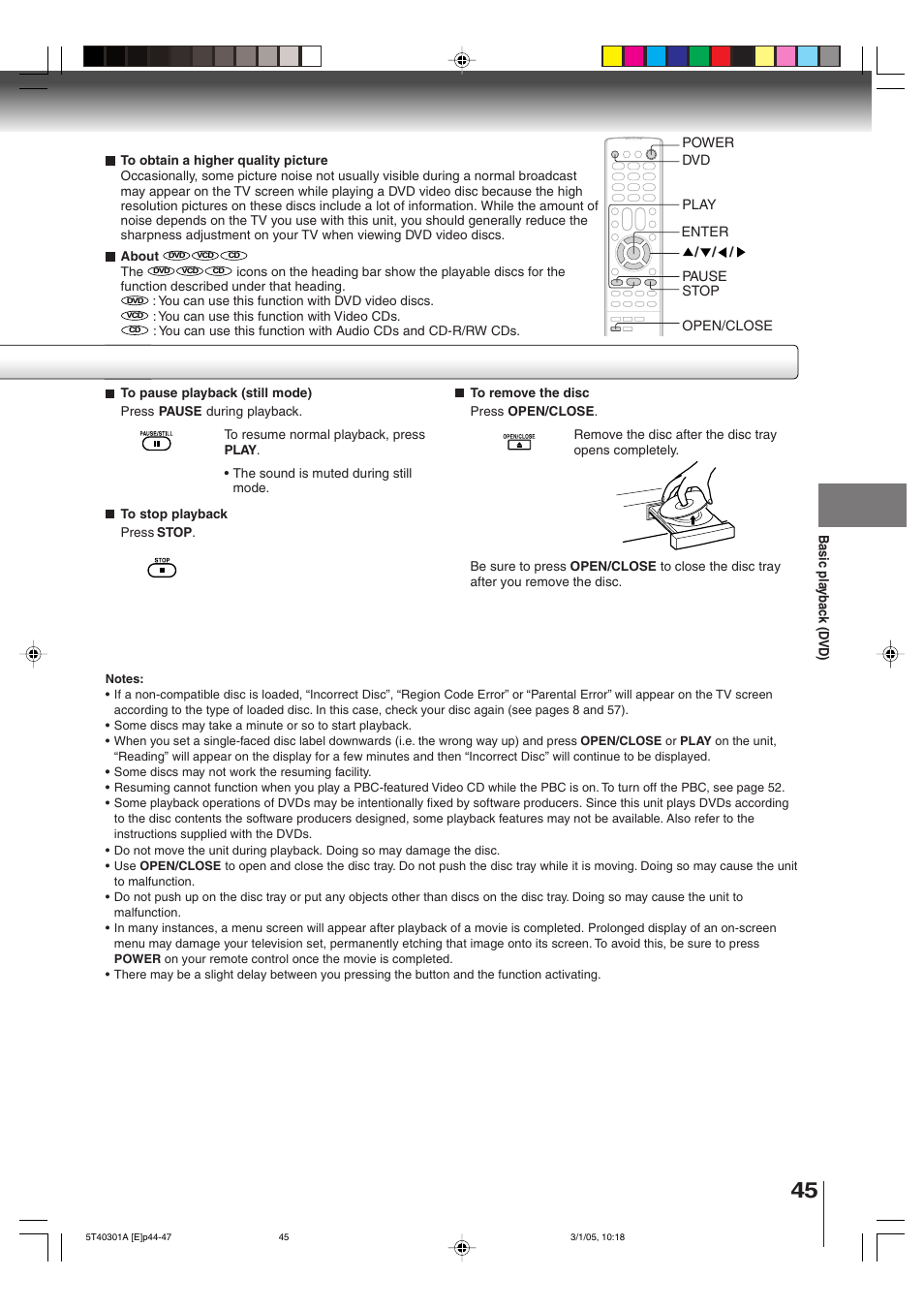 Toshiba MW24F11 User Manual | Page 45 / 68