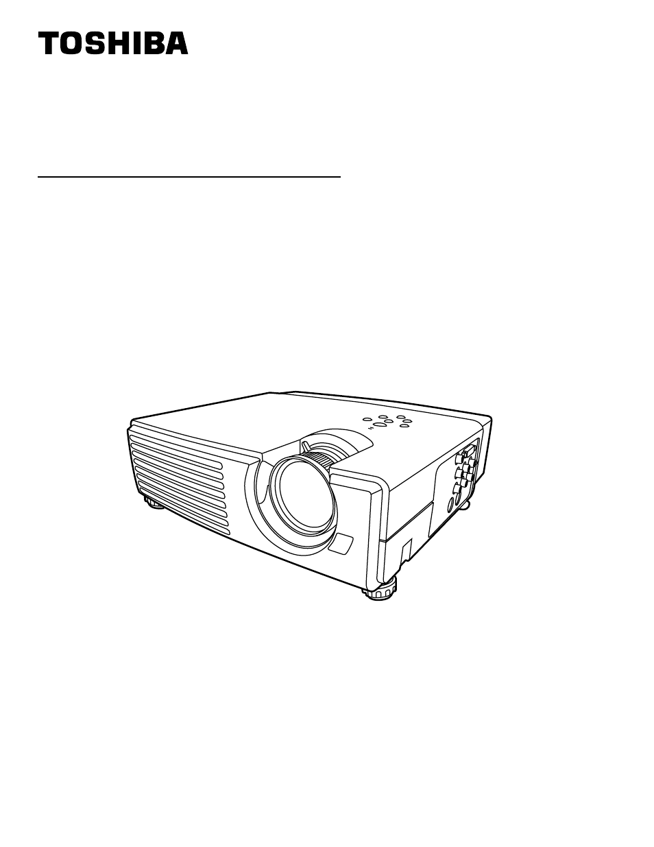 Toshiba TDP-MT500 User Manual | 40 pages