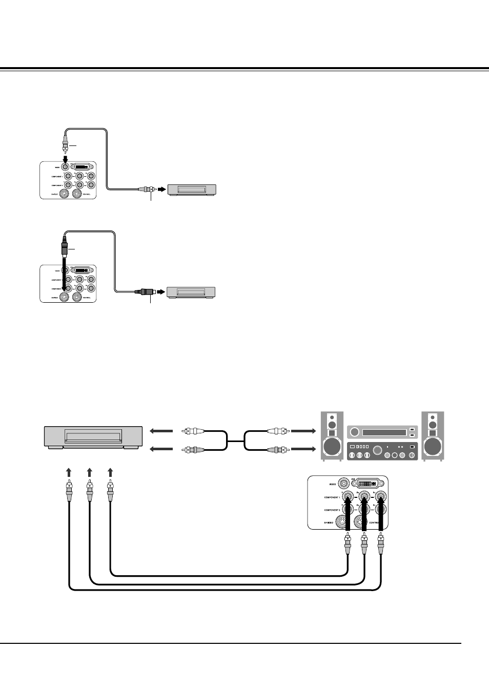 Viewing video images, A. connecting the projector to video equipment | Toshiba TDP-MT500 User Manual | Page 17 / 40