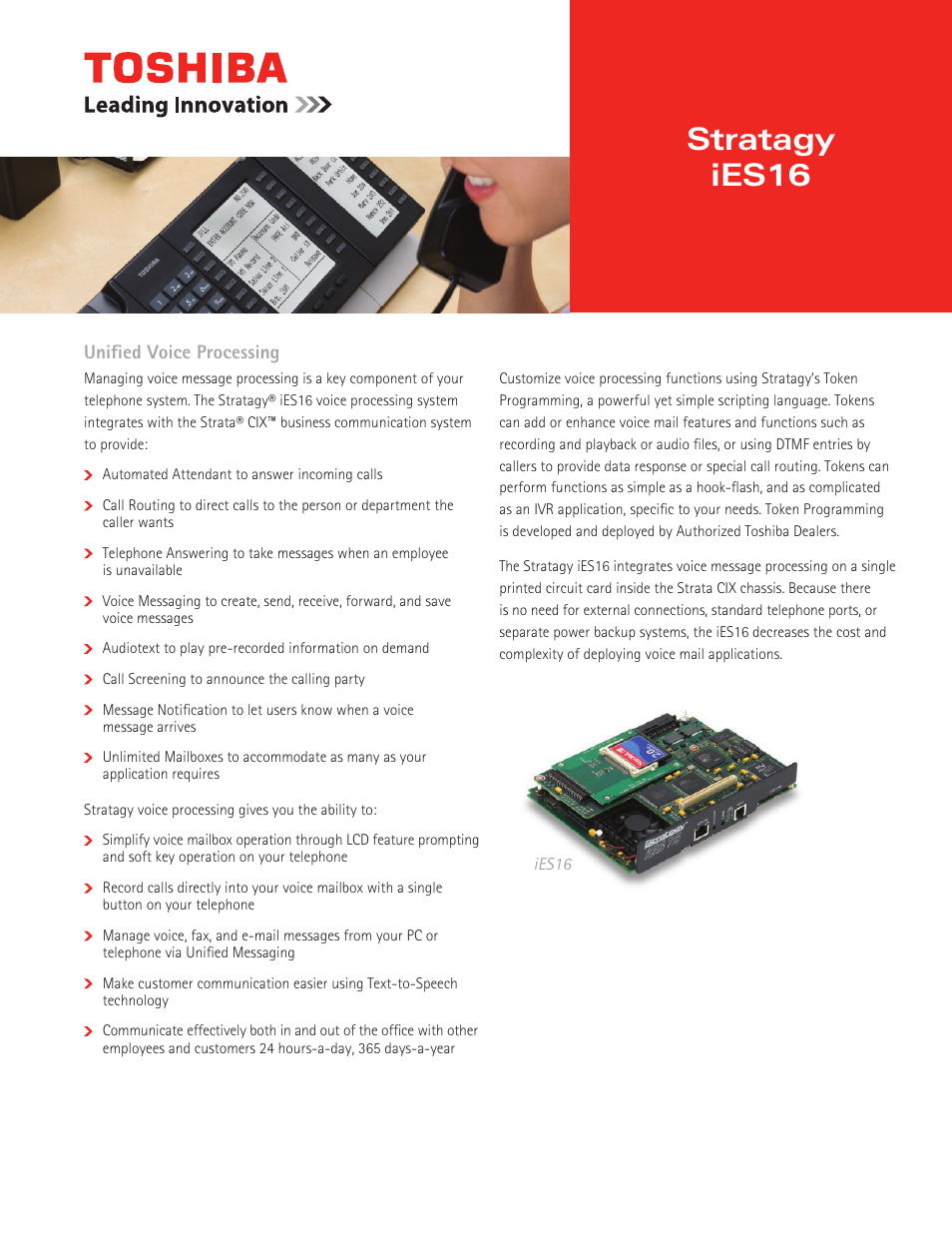Toshiba iES16 User Manual | 2 pages
