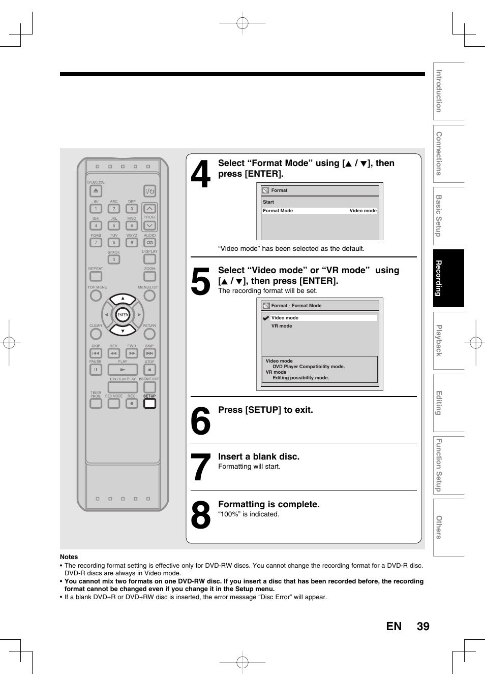 Toshiba D-R160SB User Manual | Page 39 / 67