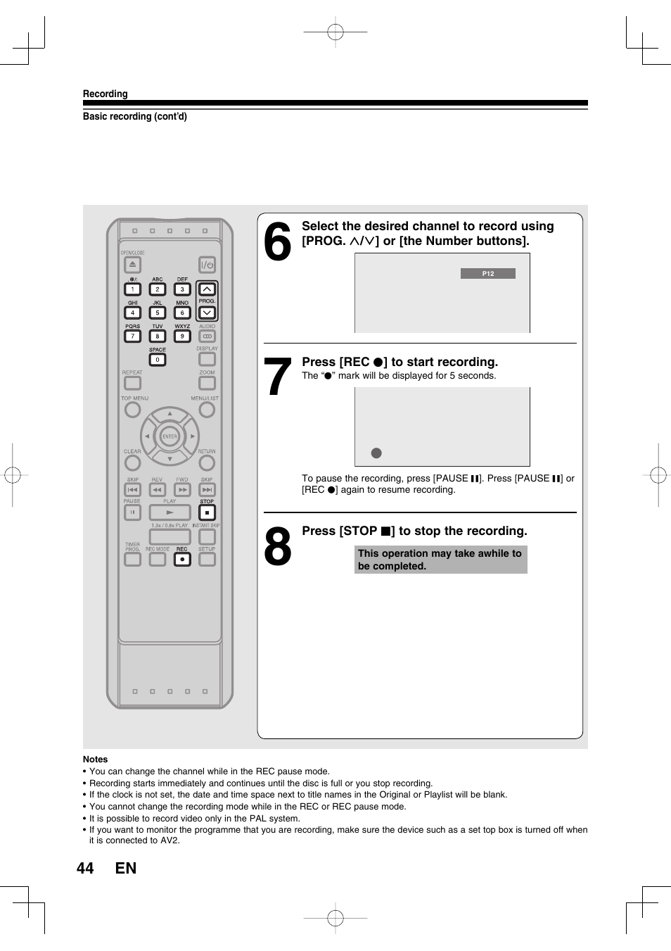 Toshiba D-R160SB User Manual | Page 44 / 67