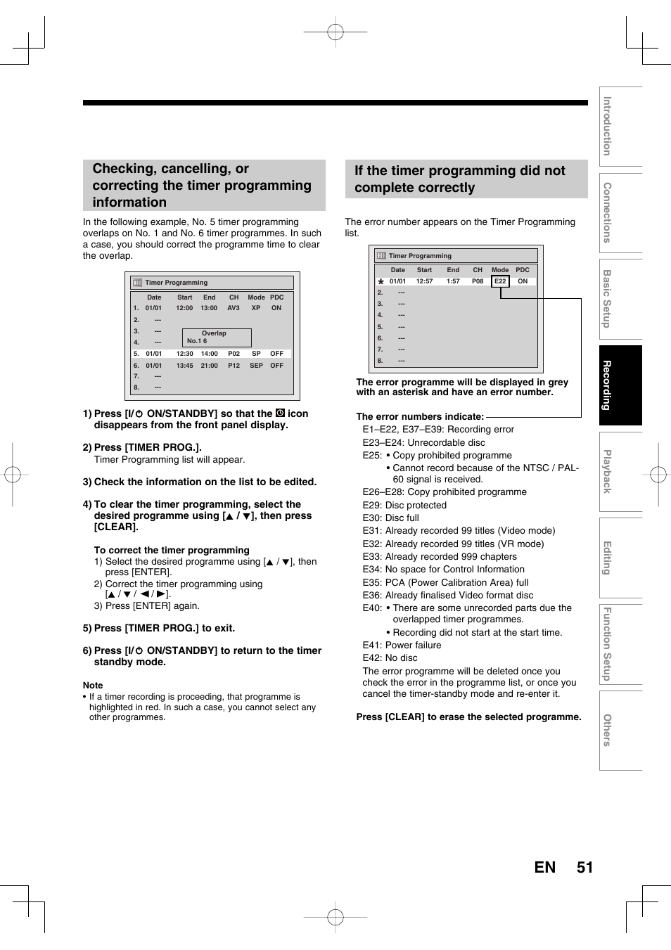 51 en | Toshiba D-R160SB User Manual | Page 51 / 67